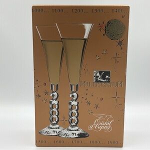 Cristal d'Arques Millennium Champagne Flutes
